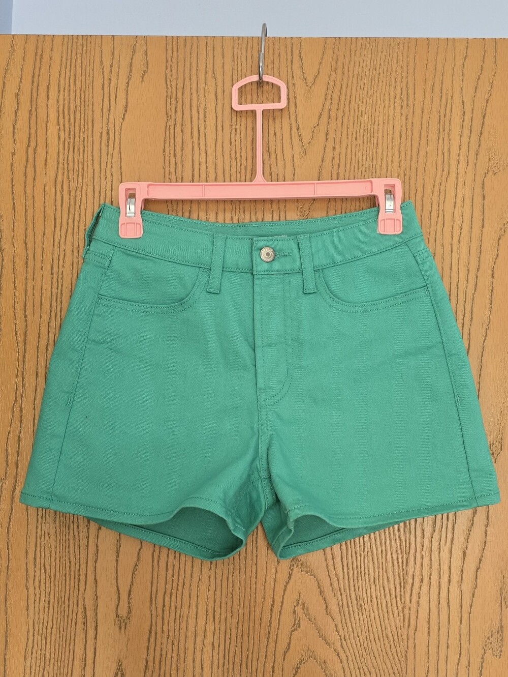 Old Navy Green Wow High-Rise Cotton Shorts
